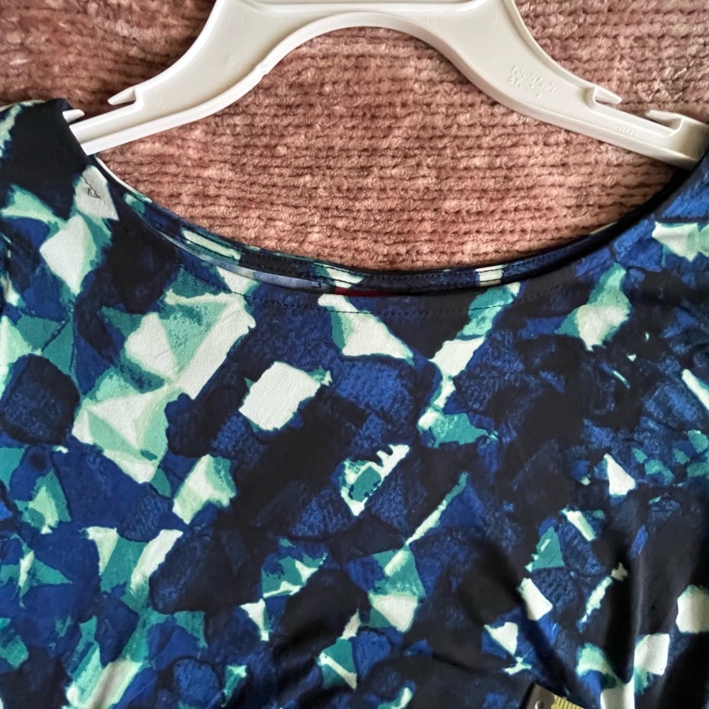 MERONA Women’s Cap Sleeve Dress tie side Sz M - Picture 4 of 14